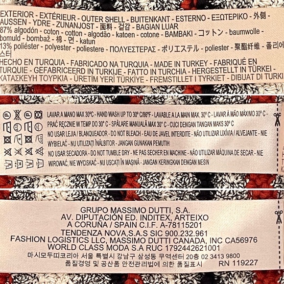 Massimo Dutti Boho Sleeveless Chunky Knit Sweater Tunic Striped Fringe Hem - Picture 9 of 9